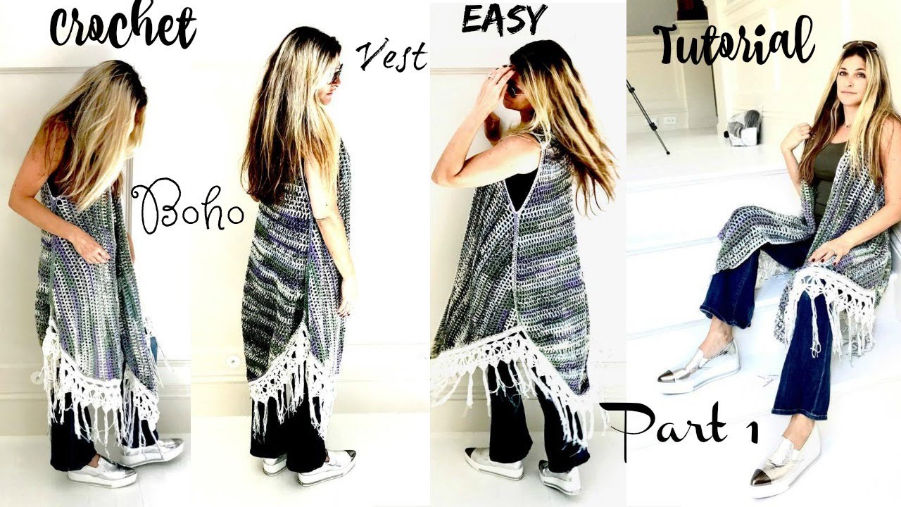 Bohemian Vest Crochet Tutorial Part 1