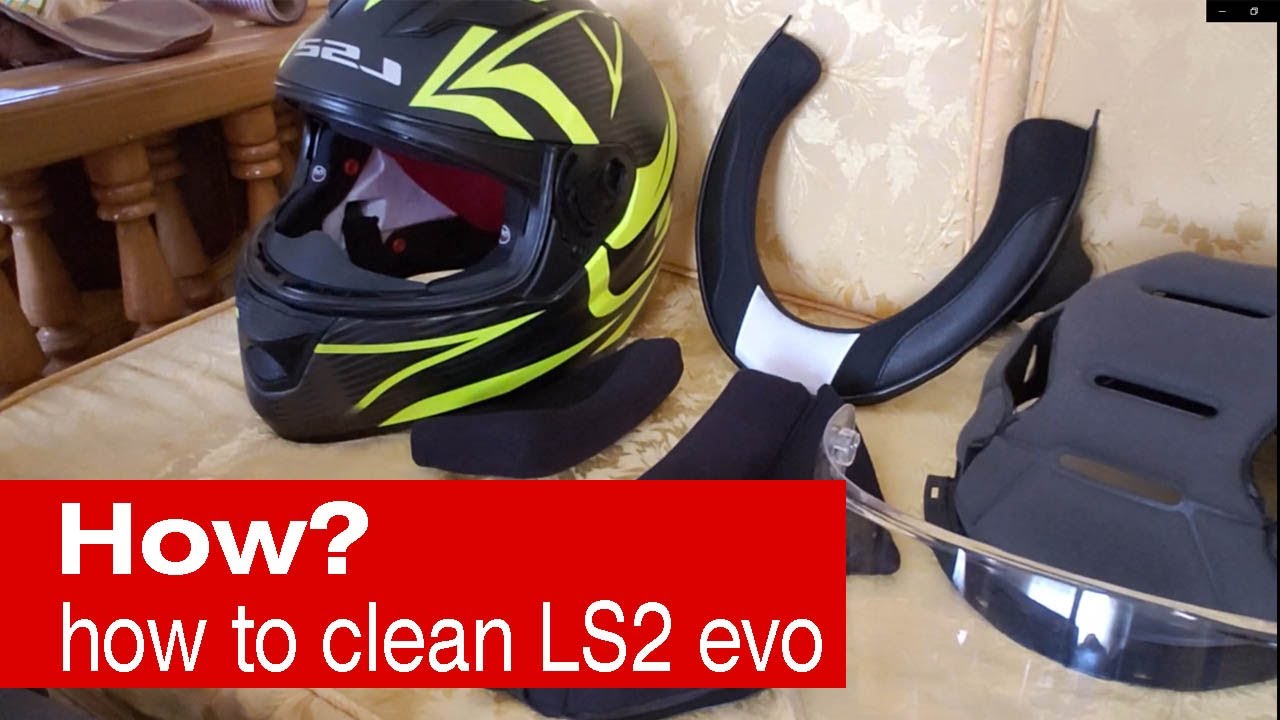 How To Clean And Maintain Your Motorcycle Helmet || ls2 helmets || LS2 Foam Removal || NO AUDIO