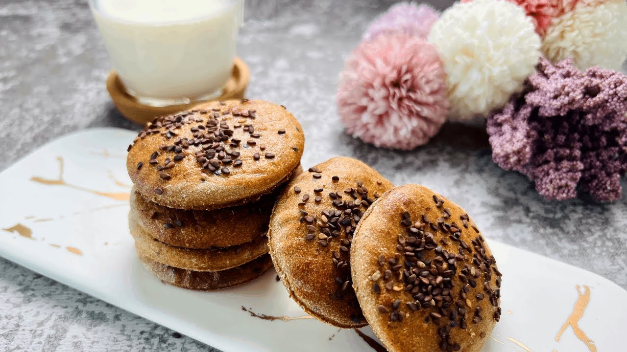 Village Yemeni Cookies | اقراص صحية بالدقيق الاسمر بدون زيت او بيض (بنكهة الريف)