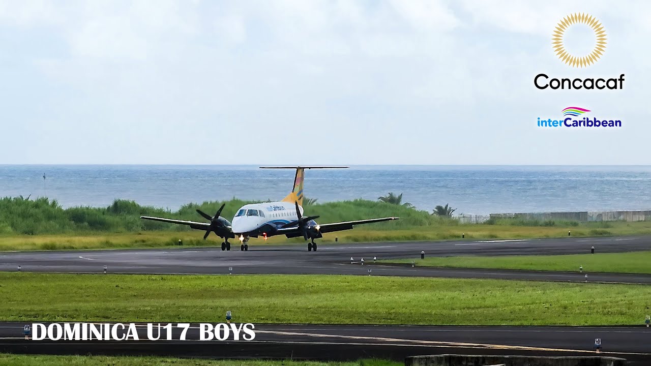 ✈ (4K) DOMINICA U17 CONCACAF Charter Arrival || InterCaribbean Airways - Embraer EMB-120RT