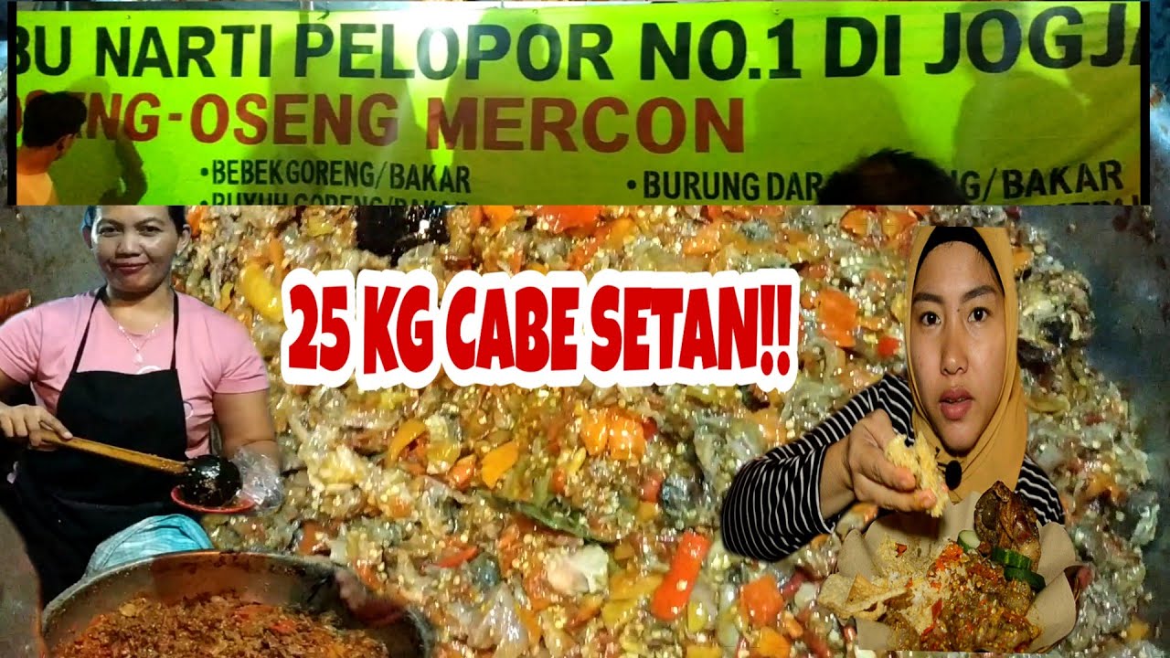 MEMATIKAN!!! OSENG MERCON BU NARTI || KULINER JOGJA