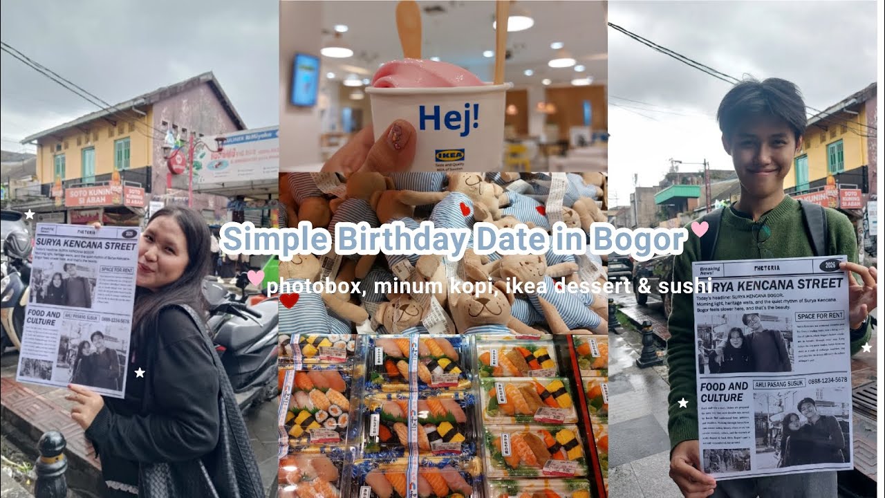 Birthday Vlog: photobox koran di suryakencana, Ikea dessert & makan sushi 📸🥢🍣 𖹭.ᐟ