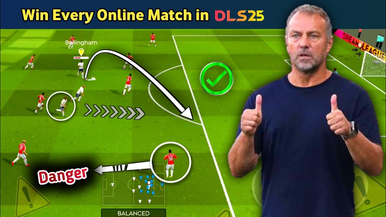 Как выиграть все онлайн-матчи в Dream League Soccer 2025 | Секретные приемы | Советы по игре в DL...