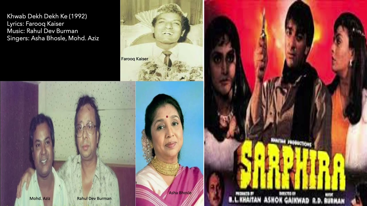 "Khwab Dekh Dekh Ke": Rahul Dev Burman for "Sarphira" (1992)