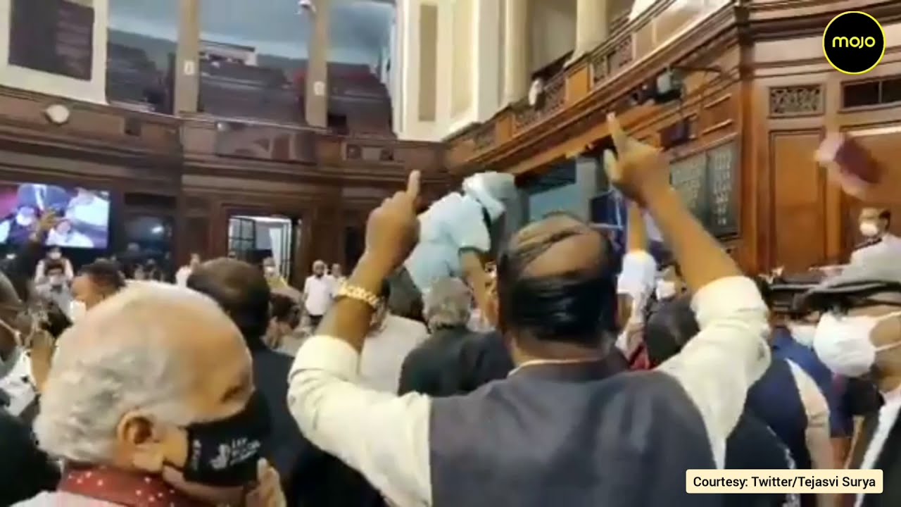 Shocking Video: Opposition MP Throws Files  In Rajya Sabha| BJP Calls It Disgrace To Democracy