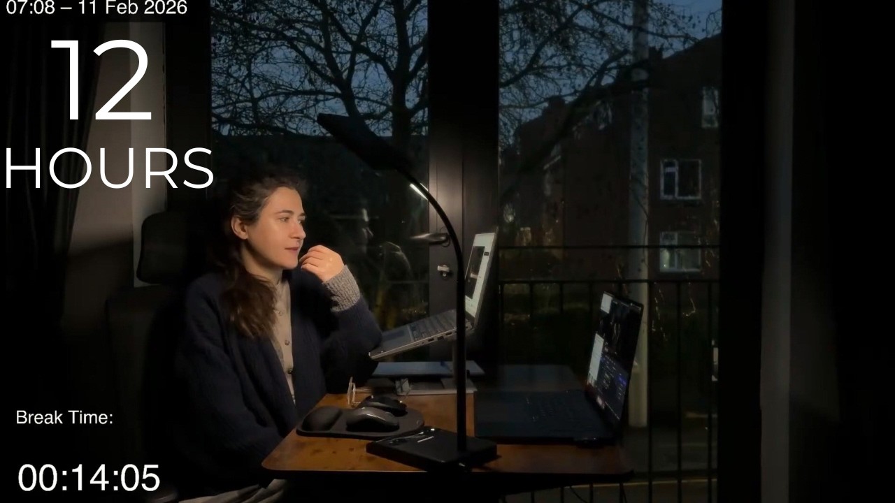 12-Hour LIVE Study With Me 🎓 | Cozy UK Ambience | Custom Pomodoro Timer | Deep Work Mode