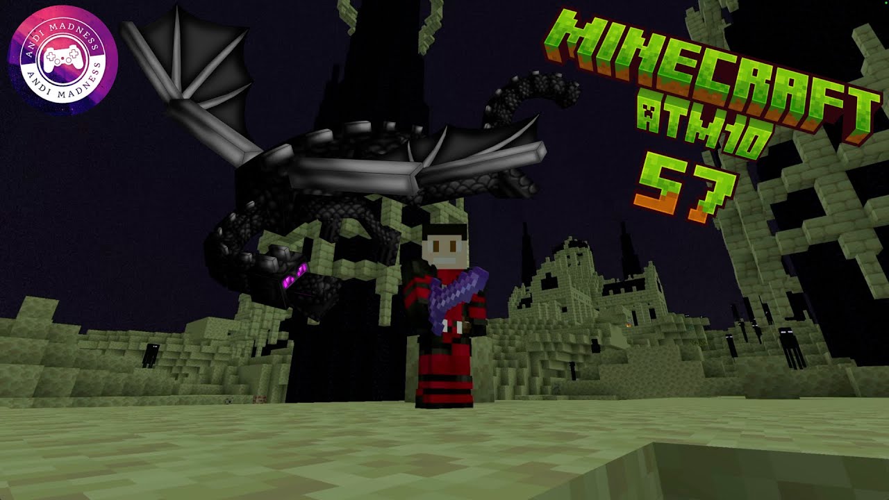 Super Epischer Kampf gegen den Enderdrachen 😅 ⛏️ : Minecraft ATM10 #57