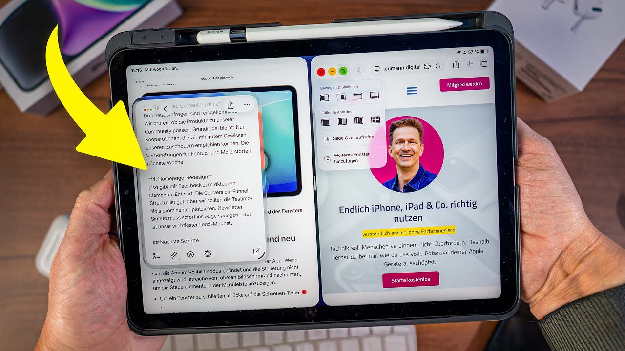 iPad Fenstermodus: Das h&auml;tte ich gerne fr&uuml;her verstanden...