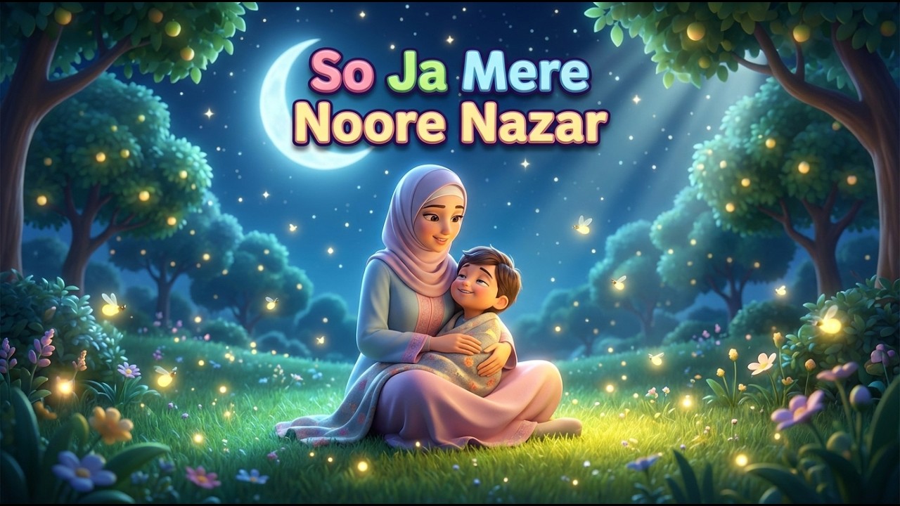 So Ja Mere Noore Nazar – Sleep Lullaby for Kids | Heartwarming Islamic Bedtime Rhyme