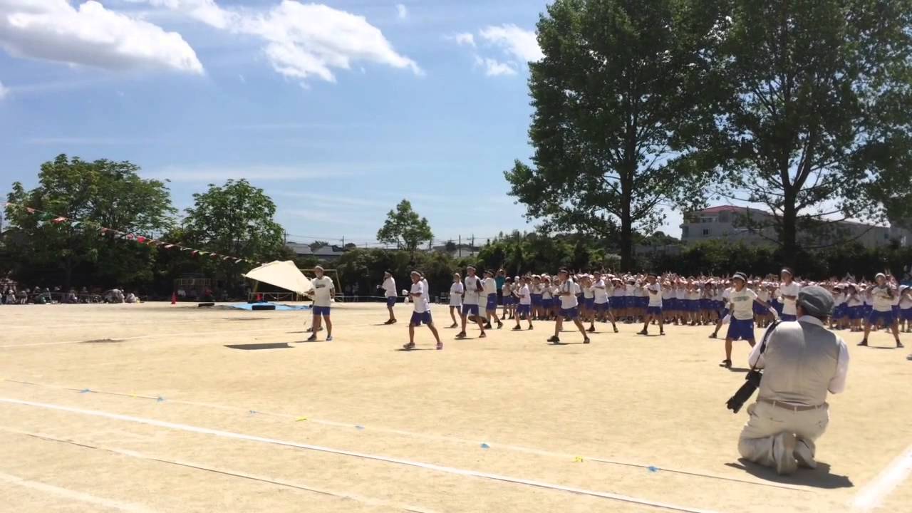 佐倉市立上志津小学校運動会　応援合戦　白組応援