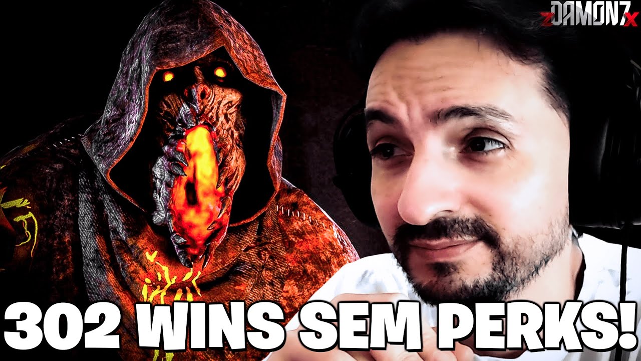 RECORDE MUNDIAL: STREAMER BR CONQUISTOU 302 VIT&Oacute;RIAS DE BLIGHT SEM PERKS! - REACT - Dead by Daylight