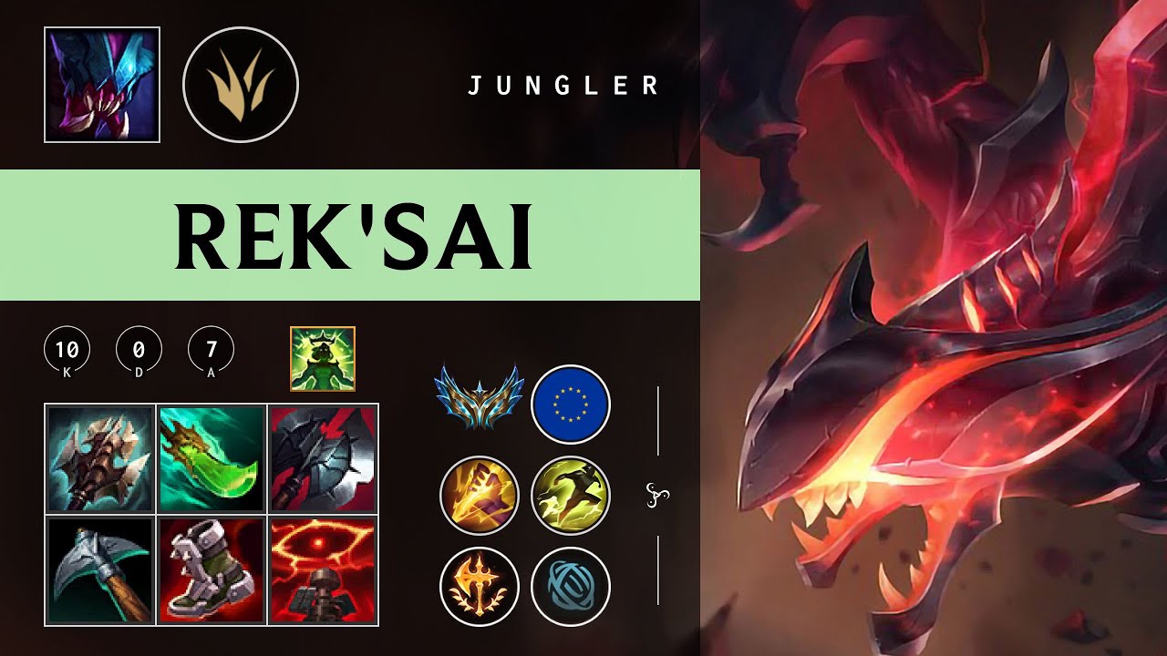 Rek'Sai Jungle vs Lee Sin - EUW Challenger Patch 26.03