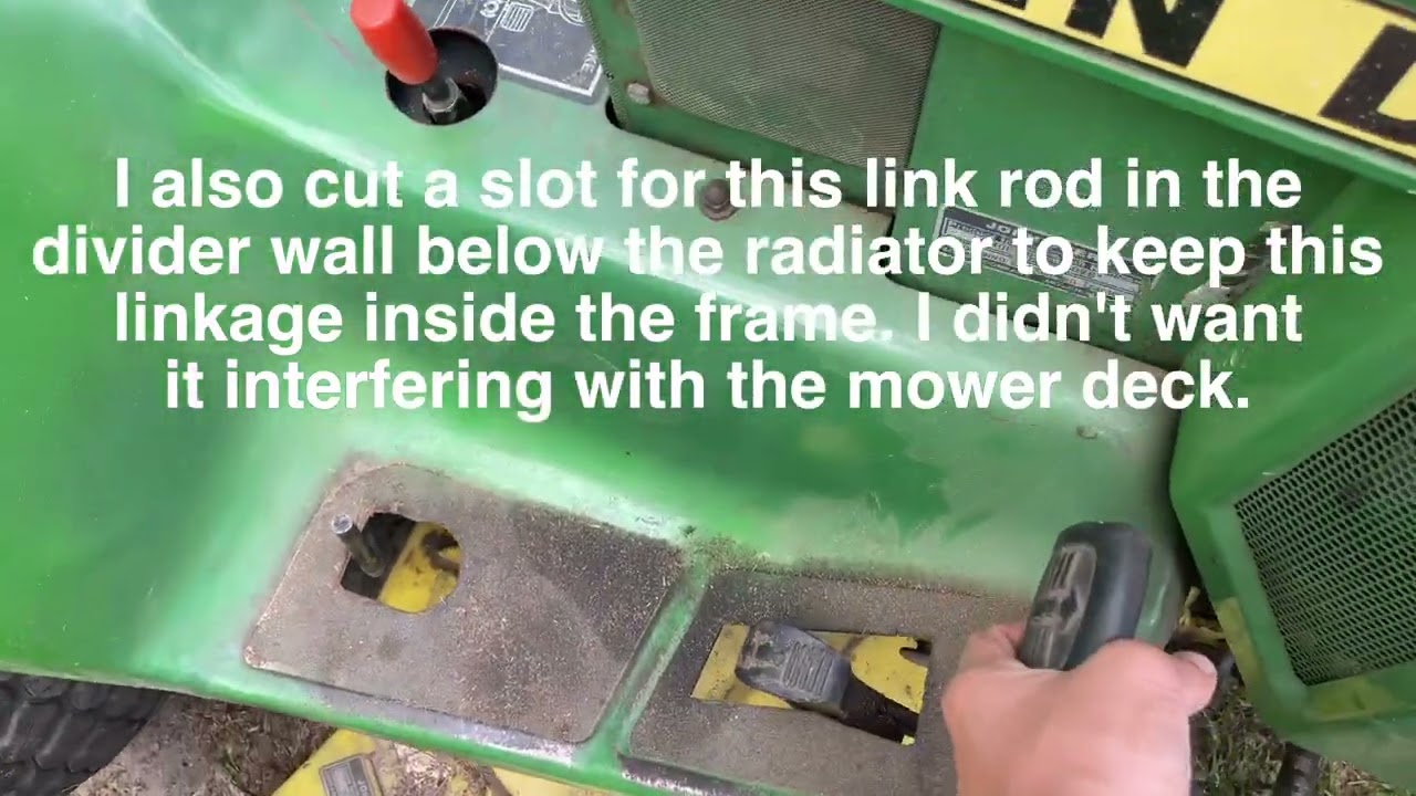 How I converted my John Deere 300 series to foot hydro- make your John Deere 318 pedal drive!