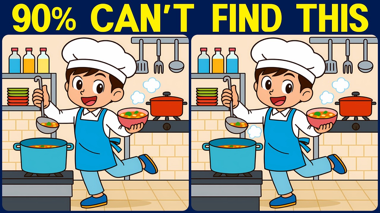 [Spot the Difference Brain Training] Can you spot what so many people are missing?