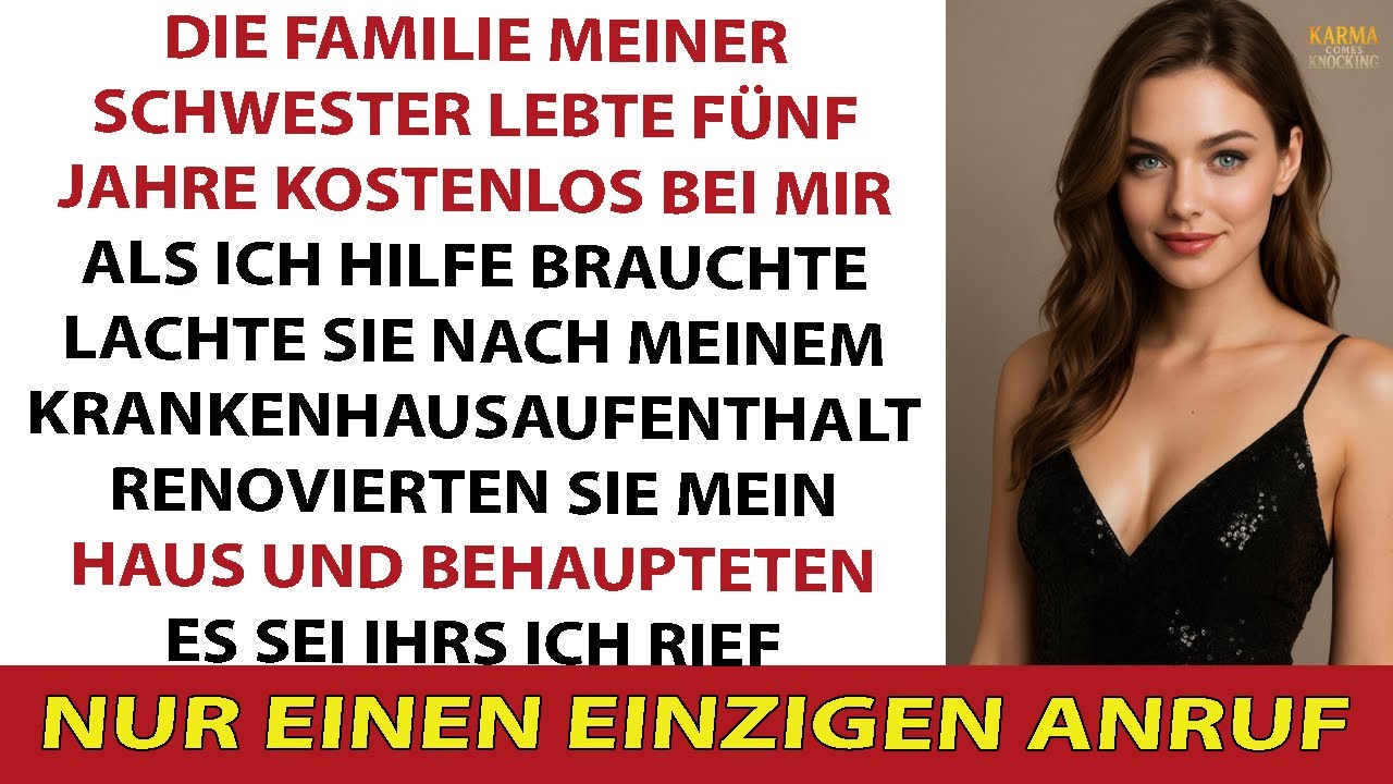 Sie lebten gratis in meinem Haus – doch verweigerten Hilfe, als ich sie brauchte.