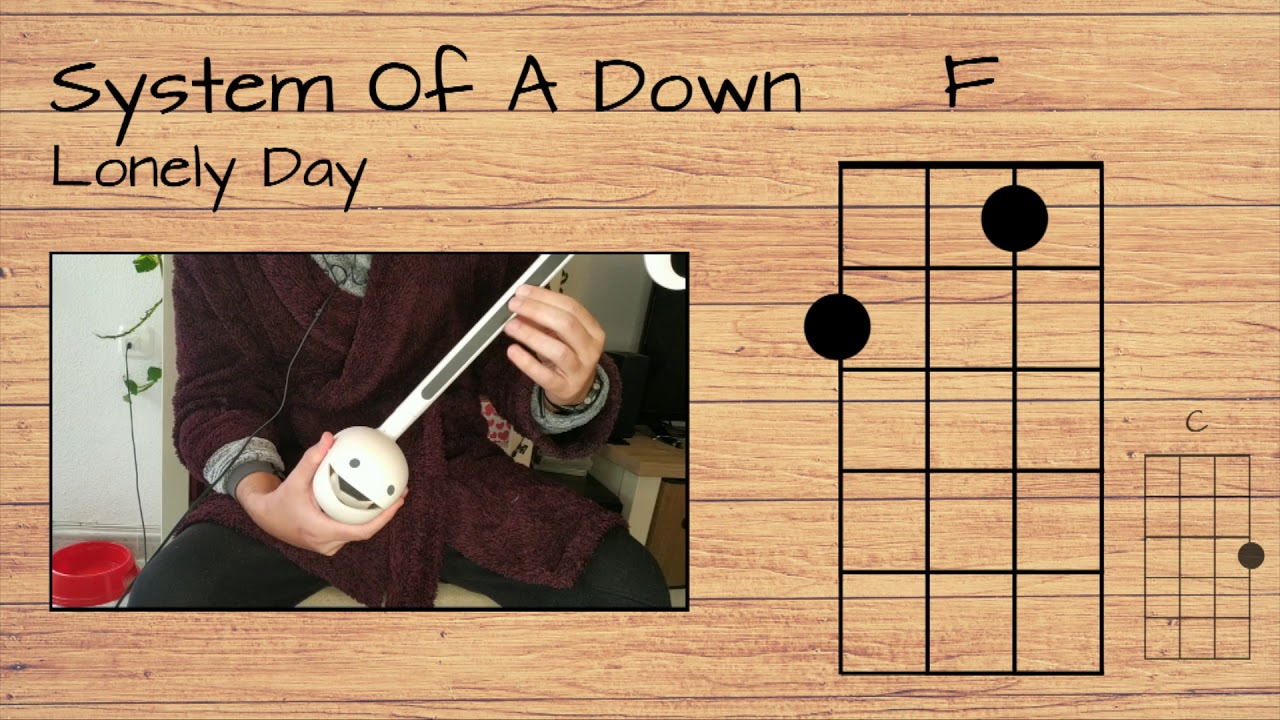 System Of A Down - Lonely Day UKULELE TUTORIAL W/ LYRICS
