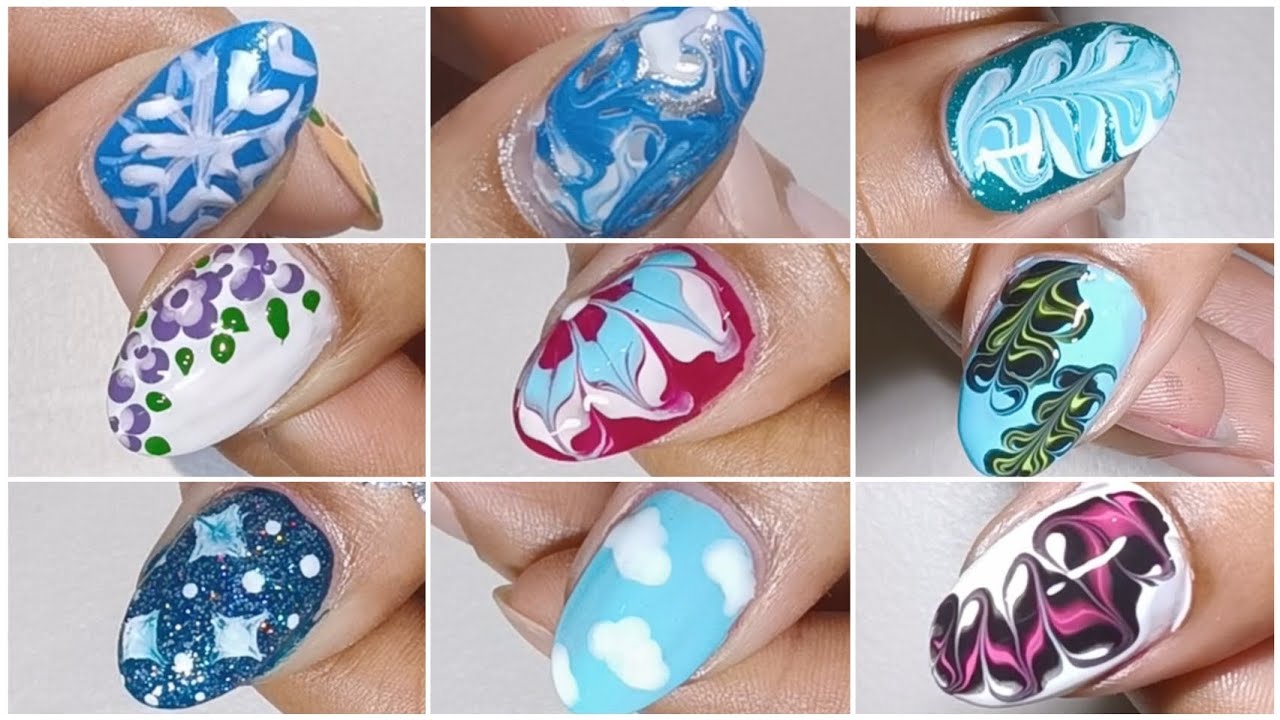 10 Easy Nail Art Hacks Using Regular Nail Polish 💅 DIY Nail Designs with Household Items