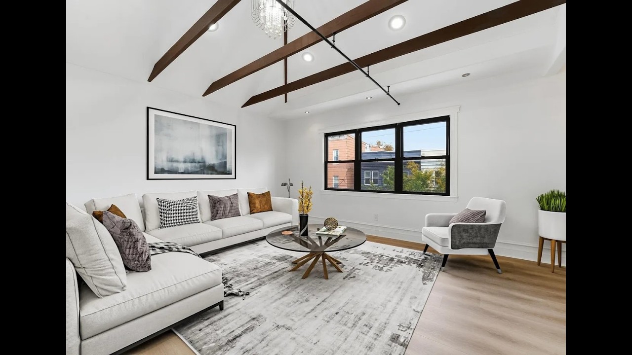 Stunning 2 Bedroom Apartment Near Journal Square with Private Deck and High Ceilings