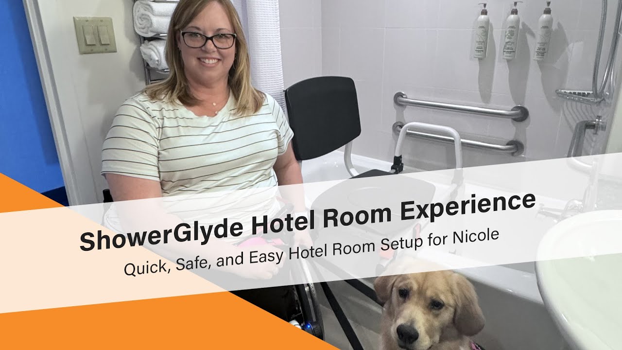 ShowerGlyde used In a Hotel Room Review