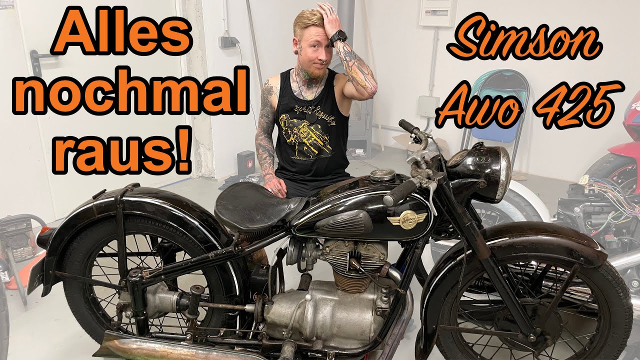 Simson Awo, alles wieder auseinander!