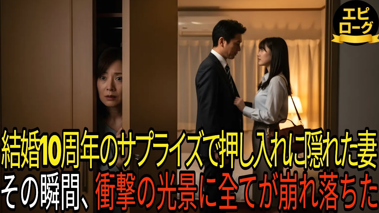 結婚10周年のサプライズで押し入れに隠れた妻。その瞬間、衝撃の光景に全てが崩れ落ちた。