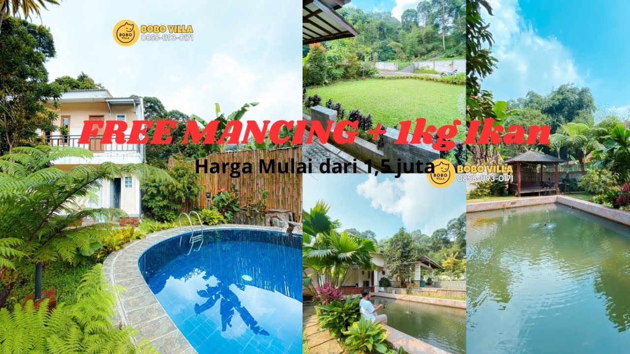 VILLA LEMBAH PANGRANGO BY BOBO VILLA 2024 || REKOMENDASI VILLA KELUARGA DI PUNCAK BOGOR