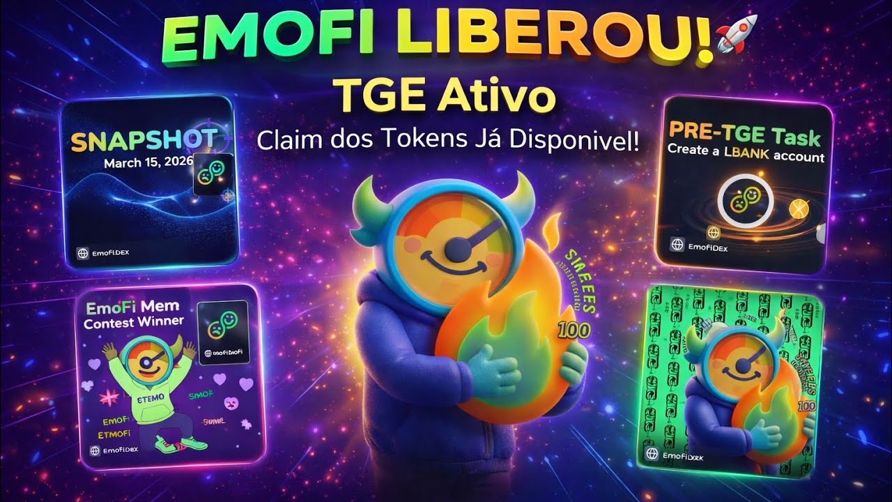 EMOFI LIBEROU! 🚀 TGE Ativo + Claim dos Tokens J&aacute; Dispon&iacute;vel! #airdrop #crypto #blockchain