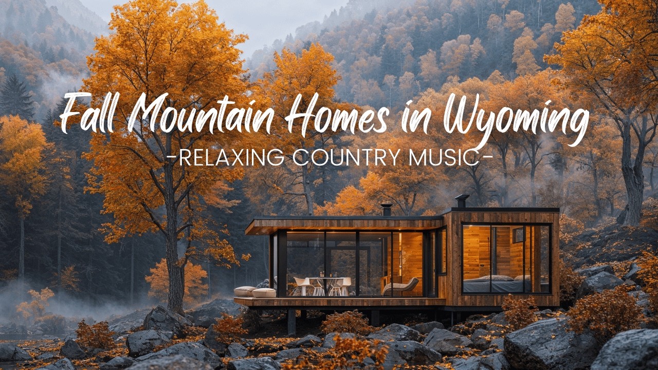 Fall Mountain Homes in Wyoming | Relaxing Country Music