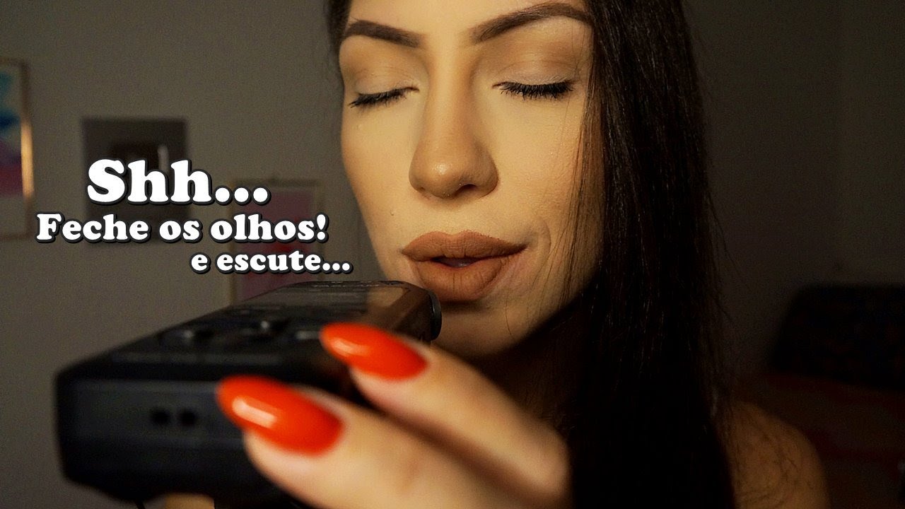 ASMR SUSSURROS PARA PESSOAS CANSADAS (atenção pessoal, carinho no seu rosto)