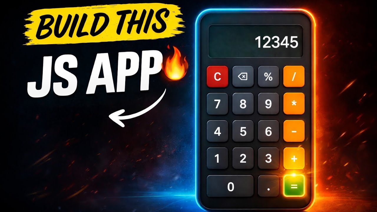 JavaScript Project for Beginners &ndash; Calculator App (HTML CSS JS) 🔥