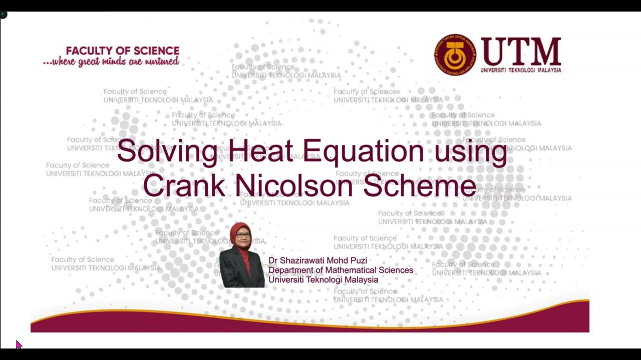 Solving Heat equation using Crank Nicolson Scheme Part 1
