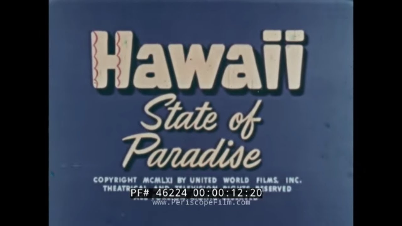 1960 CASTLE FILMS TRAVELOGUE “ HAWAII, STATE OF PARADISE ”  HONOLULU TOURISM  46224