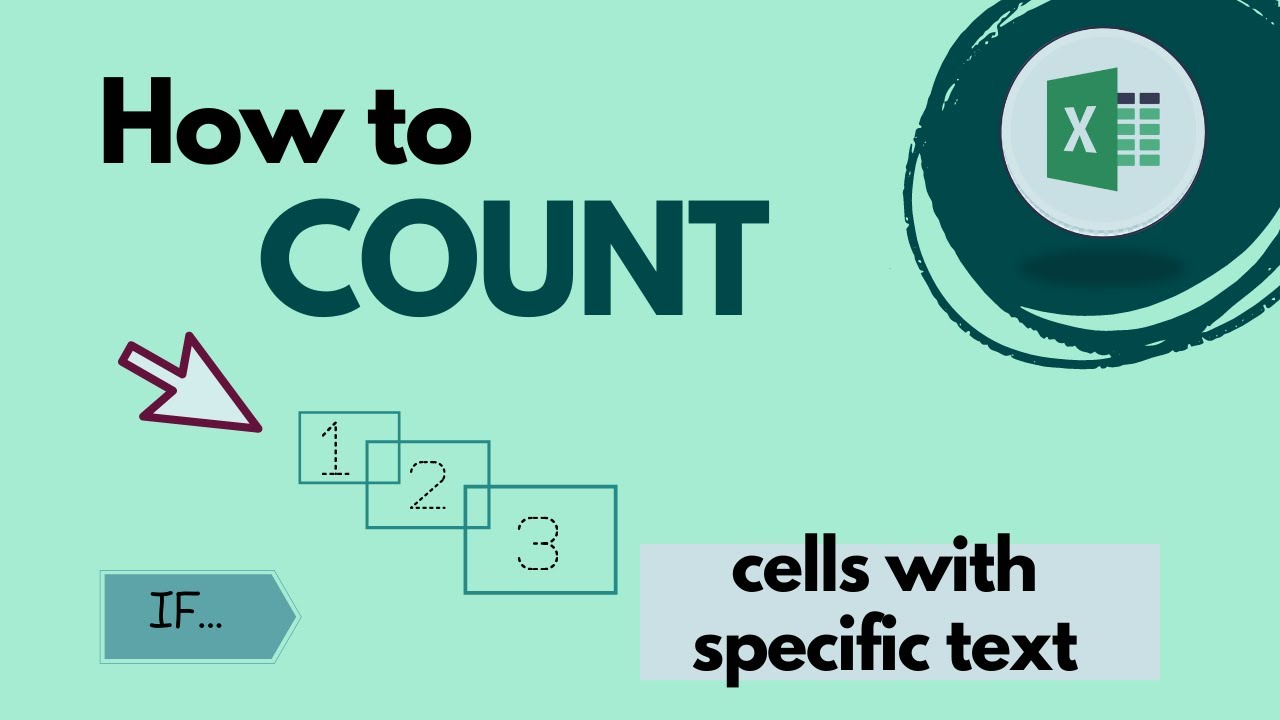 How to count cells with specific text in Excel