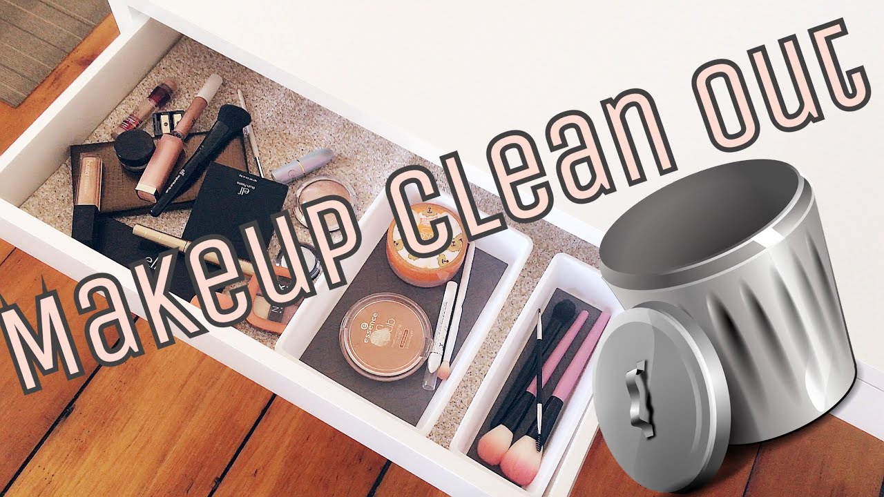 Decluttering ALL of my makeup | minimalist living