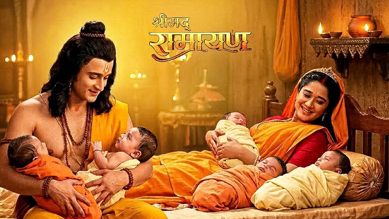 Love-Kush कके जन्म पर श्री राम पहुचे आश्रम पर || Shrimad Ramayan || Full Episode ||