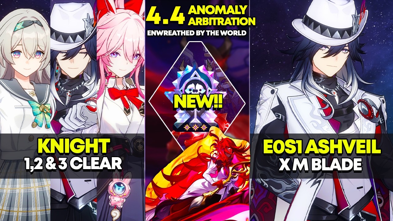 Knight 1-3 & E0S1 Ashveil x Mortenax Blade 0 Cycle | Anomaly Arbitration | Honkai Star Rail 4.4