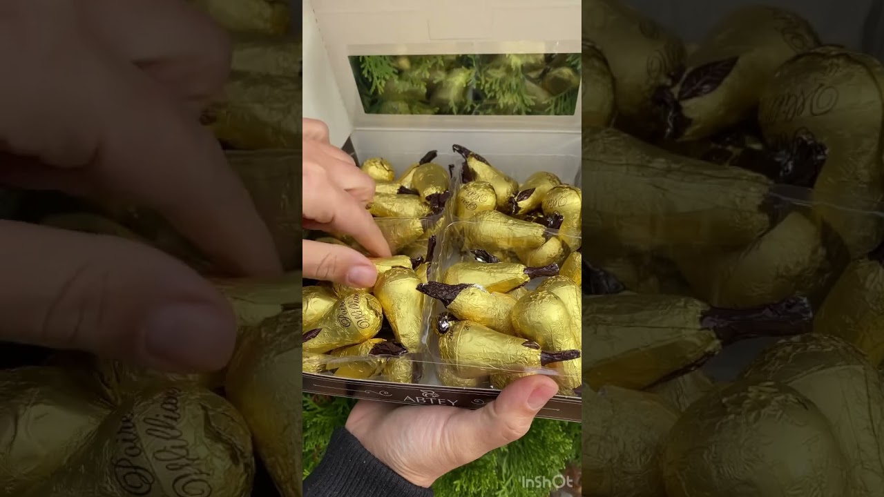 Шоколадні цукерки з лікером Abtey Poire Williams #сладости #chocolate #солодощі #poire #pear