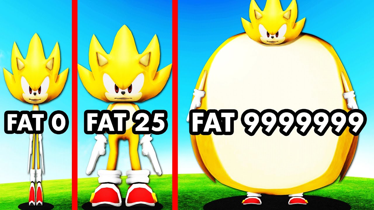 Growing SKINNY SUPER SONIC Into FATTEST In GTA 5