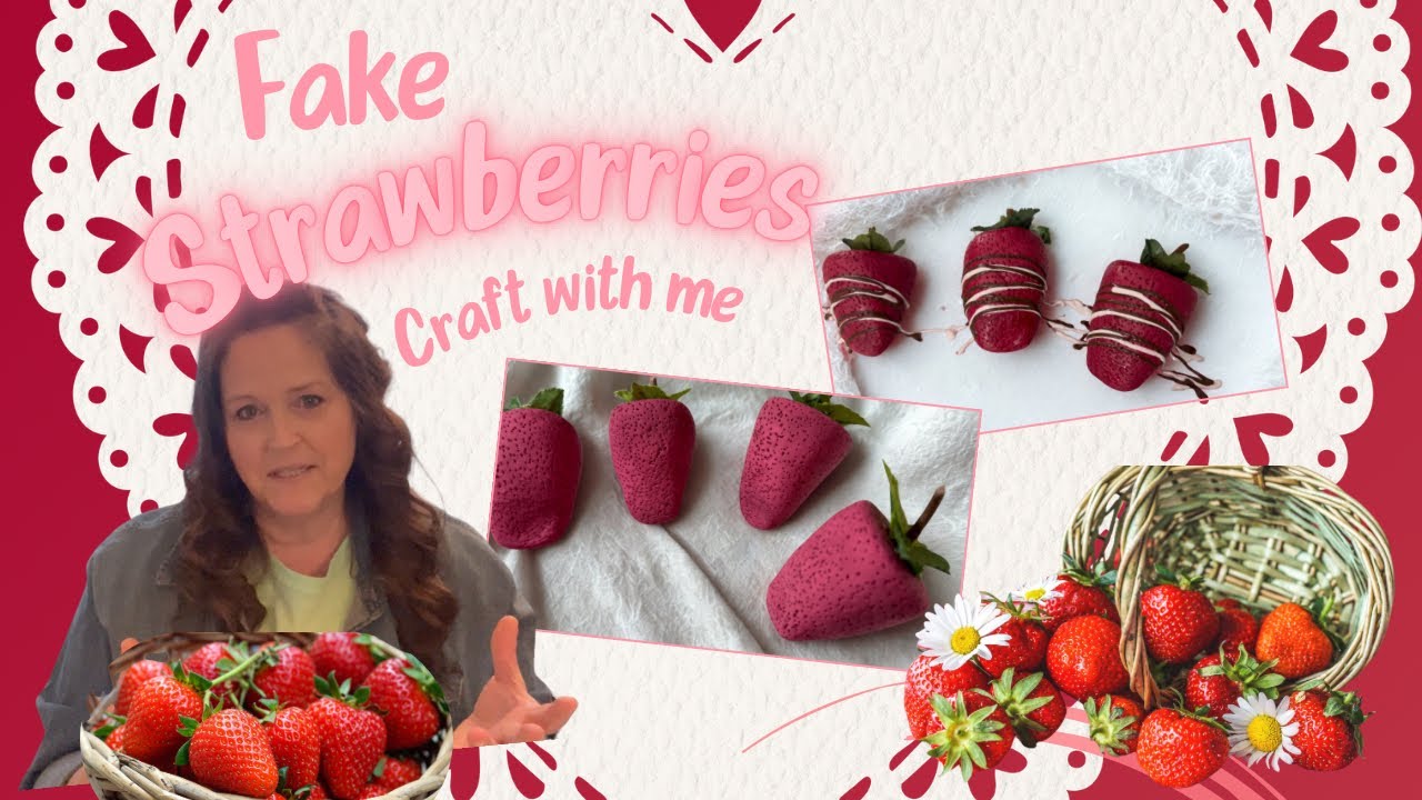 Творите вместе! Искусственная клубника 🍓 #искусственнаяеда #творитевместе
