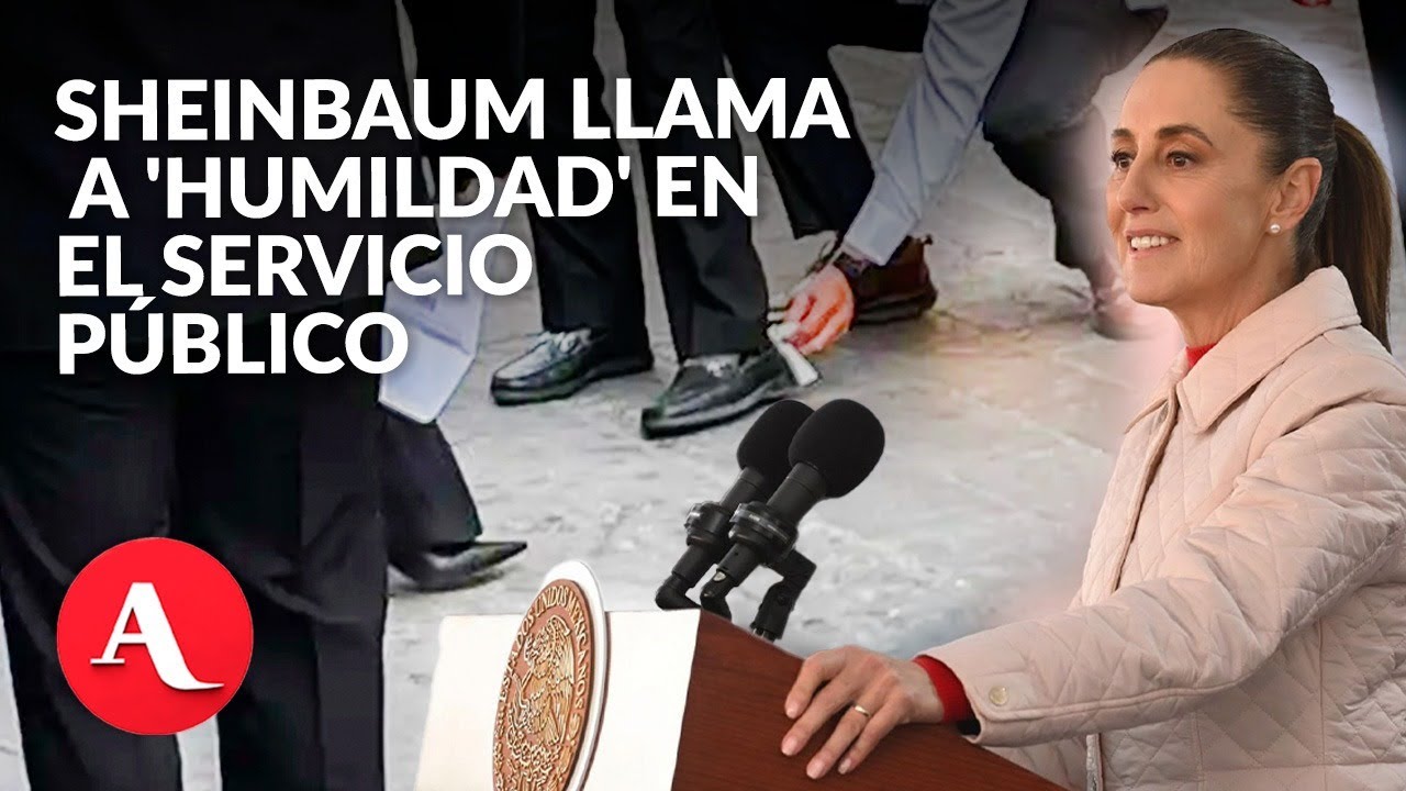 Sheinbaum defiende al ministro por video de los zapatos y llama a 'humildad'