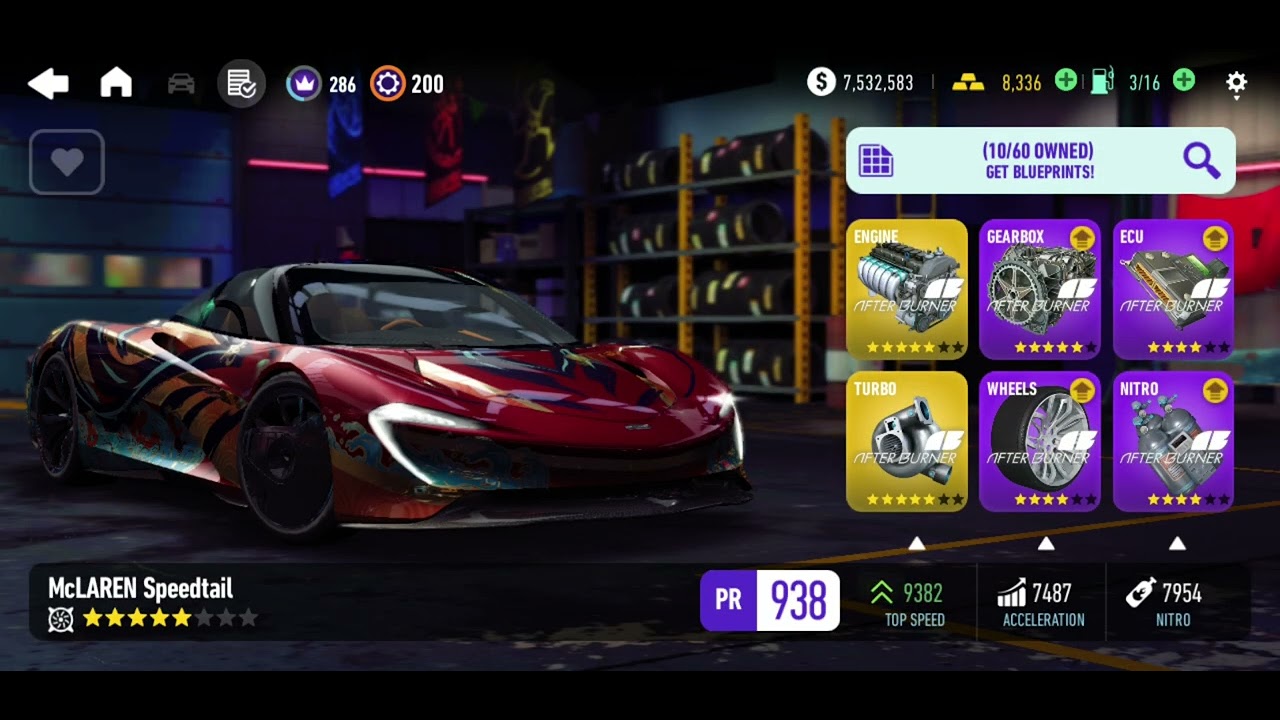 NFS No Limits | McLaren SpeedTail | Stage 5 Maxed