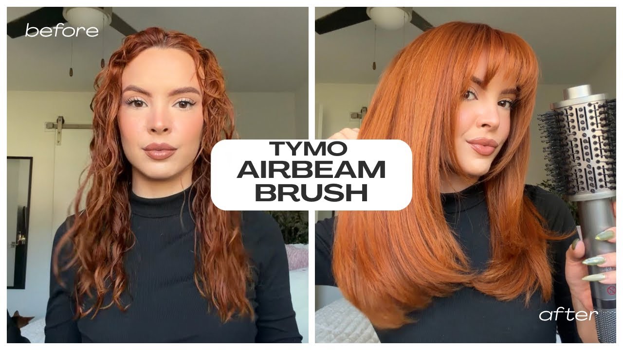 TYMO AIRBEAM BLOWDRYER BRUSH | FULL PROCESS (x2 speed)