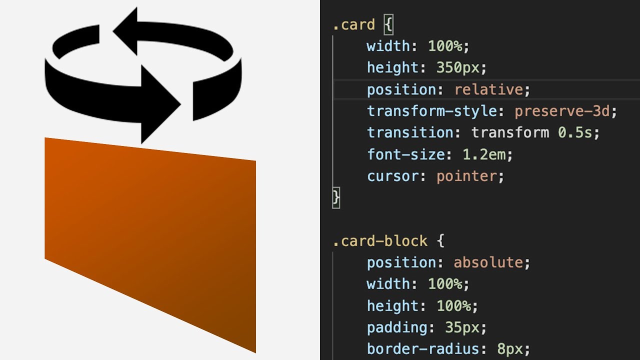Create a 3D Flip Card using CSS 3D Transforms