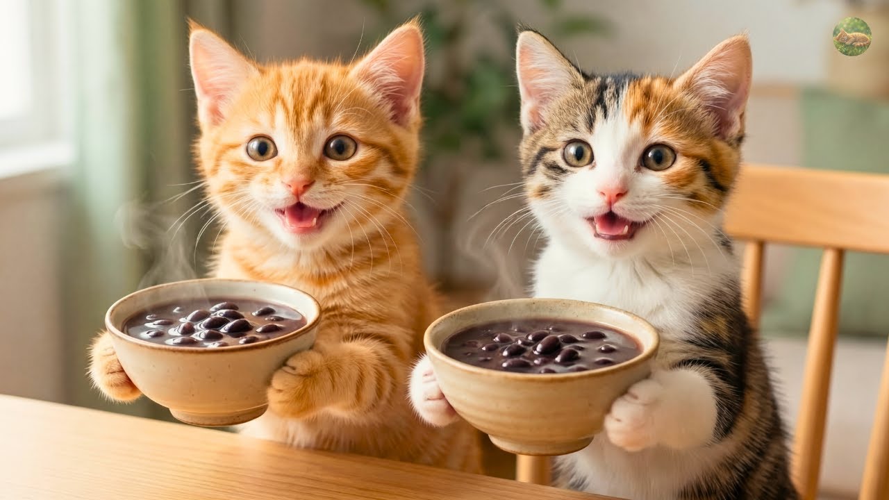 Sharing Warmth on a Rainy Day: Ginger’s Cozy Evening with a Friend 🌧️