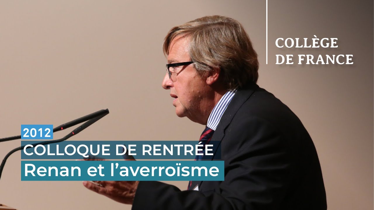 Renan et l’averroïsme - Alain de Libera