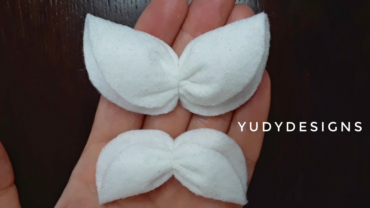 Bandita para niña con Mariposa de fieltro, sencilla y MUY FÁCIL de hacer. | Felt Butterfly Bow