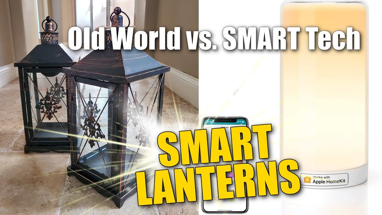 Old World LANTERNS with SMART LAMP inside! SMART LANTERN with MEROSS Lamp