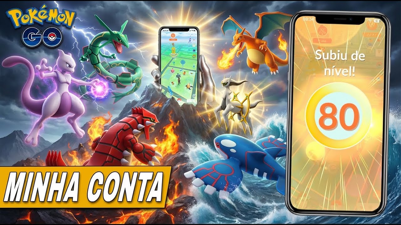 Como é uma CONTA NÍVEL 80 no Pokémon GO? (SEM HACK) - (Um dos PRIMEIROS Lv 80 do BRASIL)