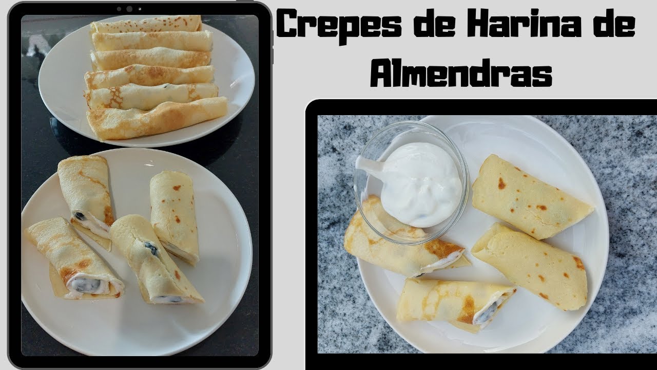 Crepes de Harina de almendras, crepas saludables