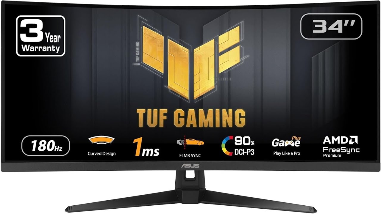 ASUS TUF Gaming VG34VQ3B Review – 34” Ultra-Wide Curved 180Hz Monitor